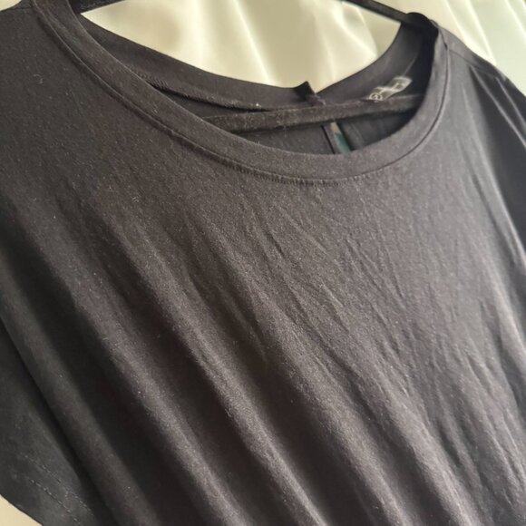 PRETTYGARDEN Women's Loose Solid Off Shoulder Elastic Waist Stretchy Long Romper - Picture 3 of 5